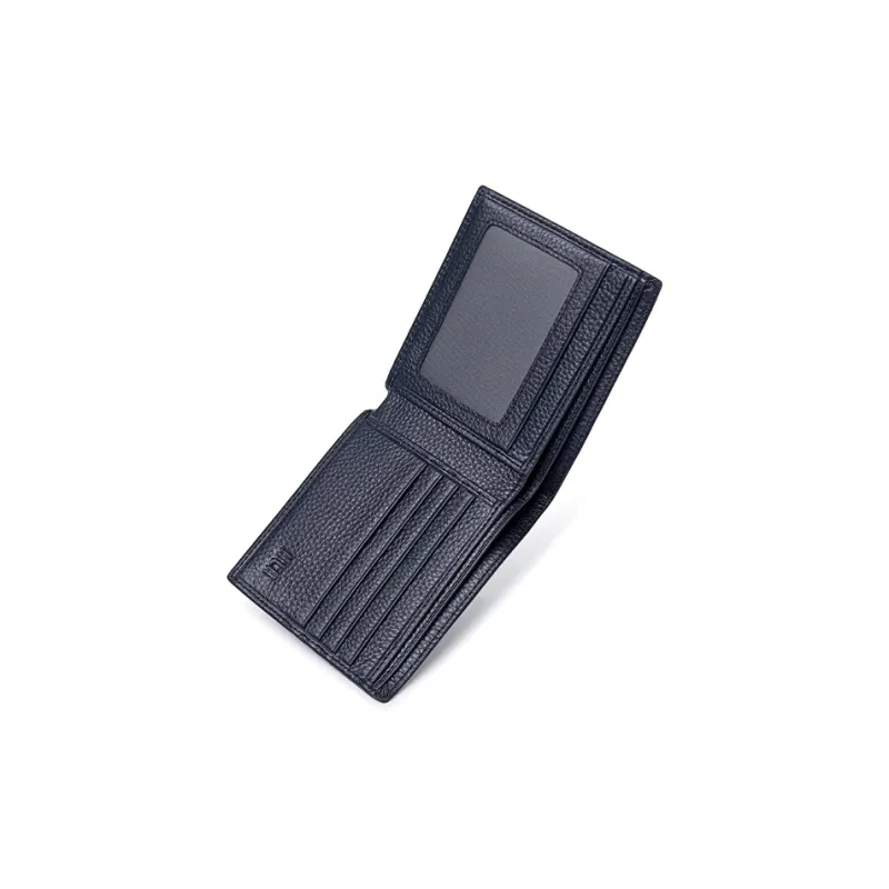 HLA Genuine Leather, Cow Leather Wallet, Wallet, Wallet Card Holder Unisex Black-3
