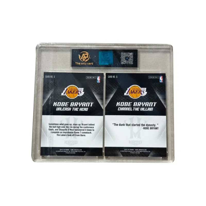 PANINI 2015 16 Kobe Bryant Kobe O'Neal Double Insert KO Combination Classic Selection 9 Points Graded Cards 2 Pcs-1