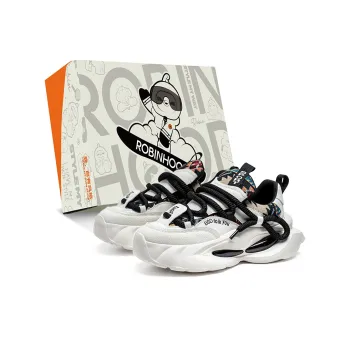 ROBINHOOD Cushioned Slip Resistant Breathable Coverage Low Top Chunky Sneakers Men's Box