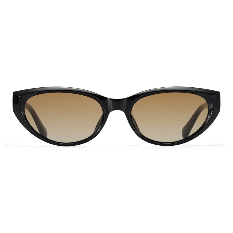 ZIPPO Plate Frame Cat Eye Sunglasses Unisex Black Frame-2