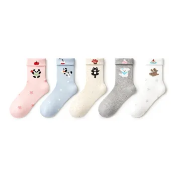 Primeet Mid Calf Socks Women's 5 Pack Sweet Spot