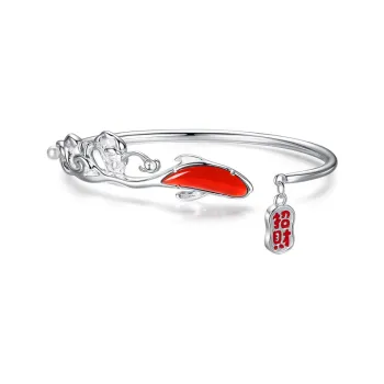 SHENGYALUO 925 Sterling Silver Bangles Women's