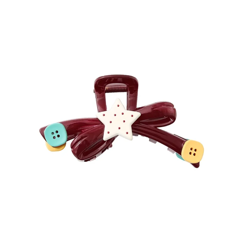 WIR ORNAMENTS Acrylic Hair Clips Women's-4