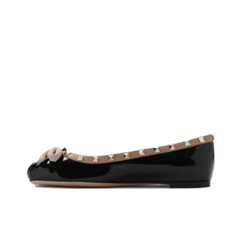 Valentino Rockstud Casual Single Shoes Women's Black