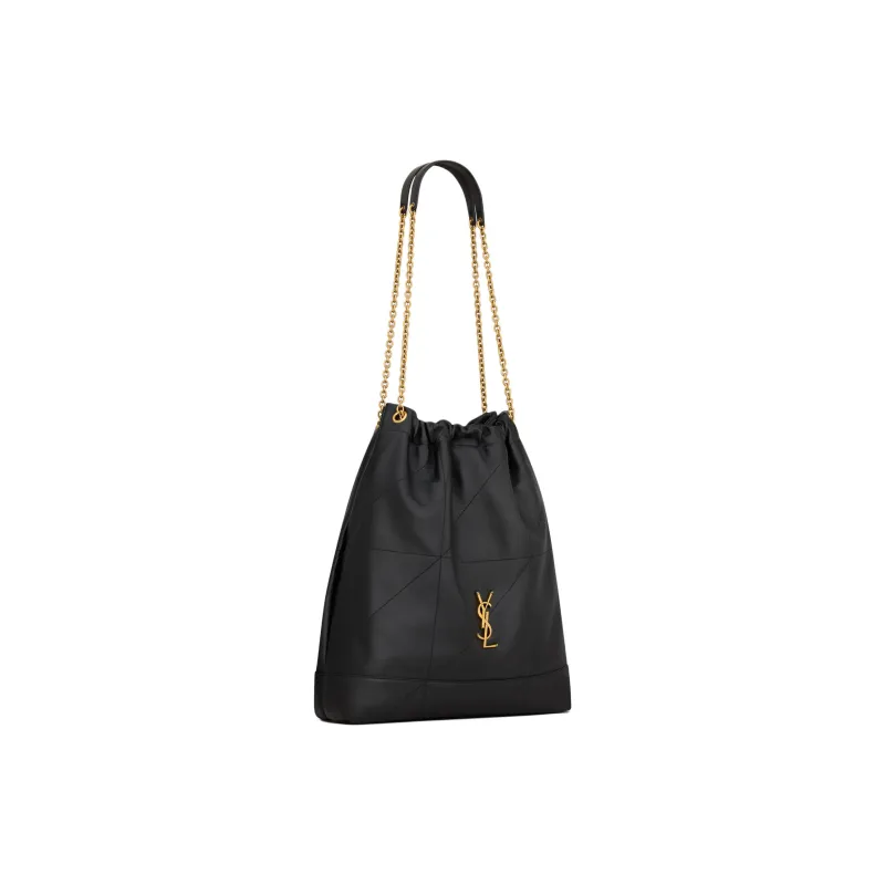 SAINT LAURENT Jamie Lambskin Shoulder Bag Tubas Women's Black-2