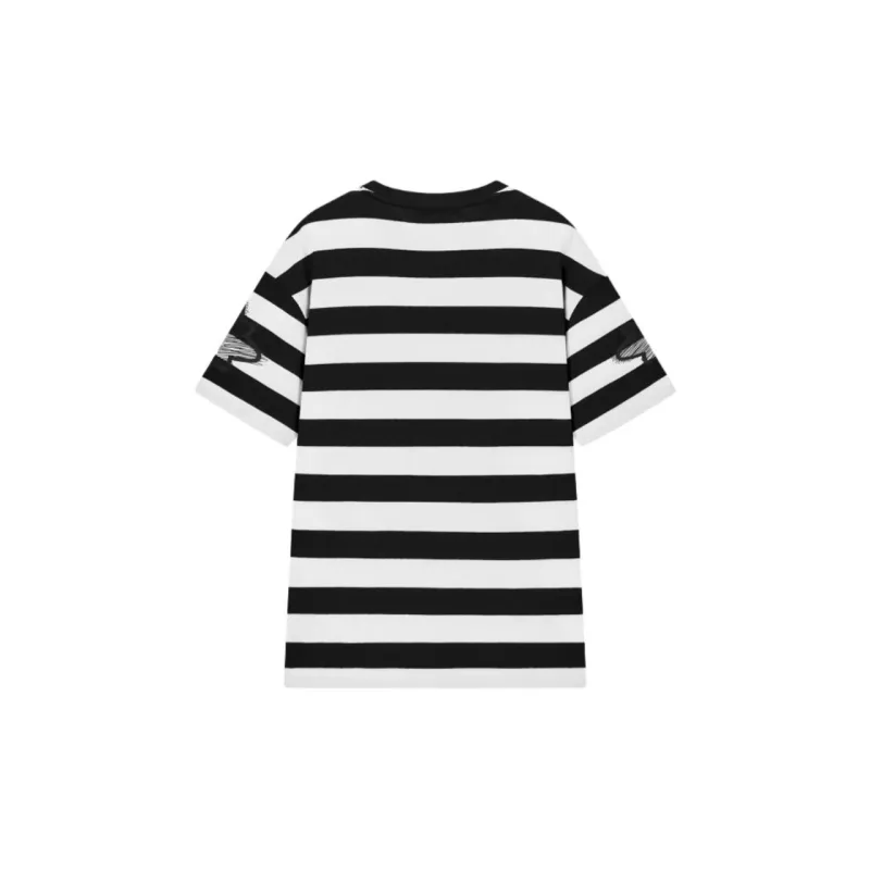 JOHN RICHMOND T Shirt Men's Black Stripes-1