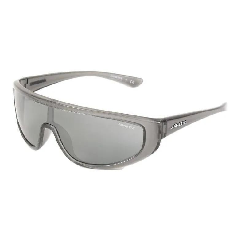 Arnette Plastic Irregular Shape Sunglasses Unisex Gray-0