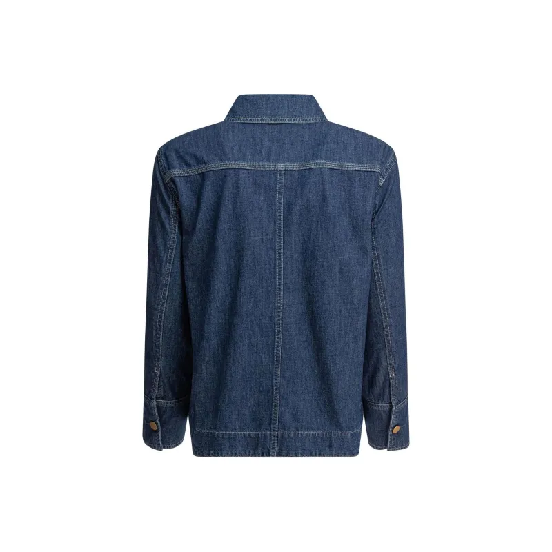 'S MAX MARA Giulietta Button Up Denim Jacket-1