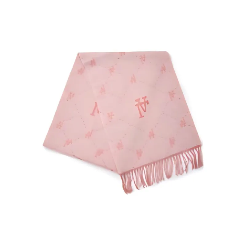 MLB Acrylic Knit Scarves Unisex Pink-4