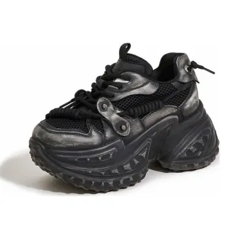 Ruomini Anti Slip And Wear Resistant Height Increasing Low Top Chunky Sneakers Women's