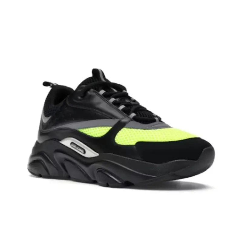 DIOR B22 Low Top Casual Shoes Unisex Black-2