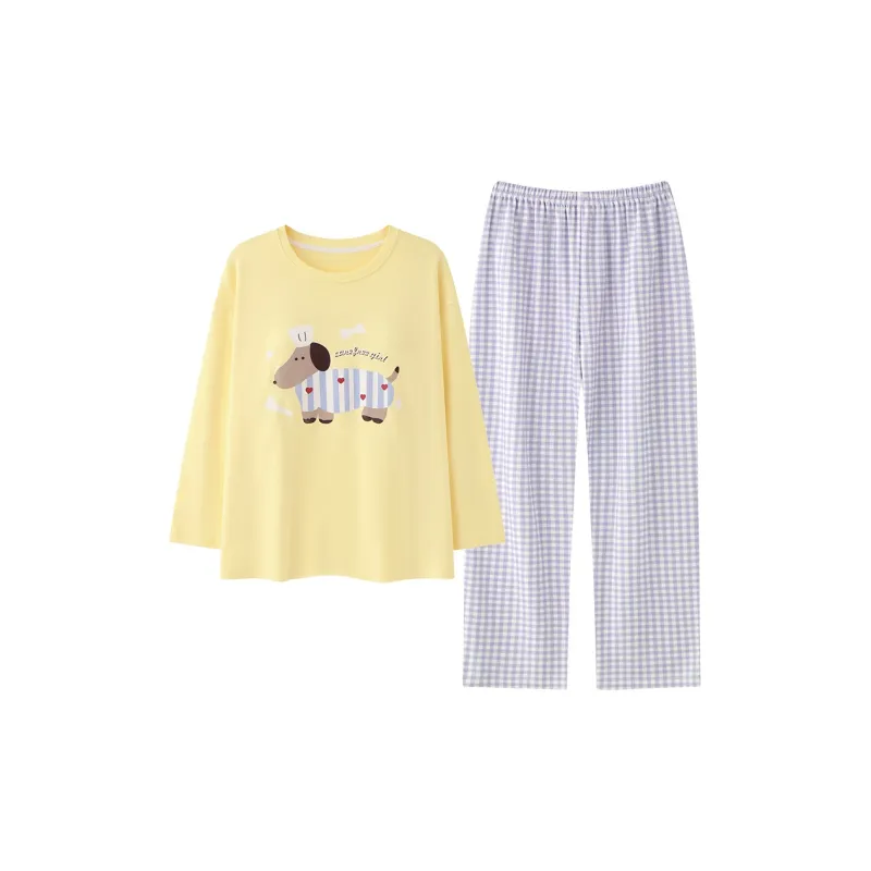 Herbal Primer Pajama Set Women's Combo Set-0