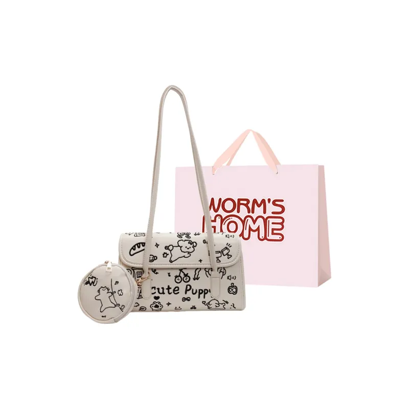 Worm's Home PU Shoulder Bag Regular Women's-0