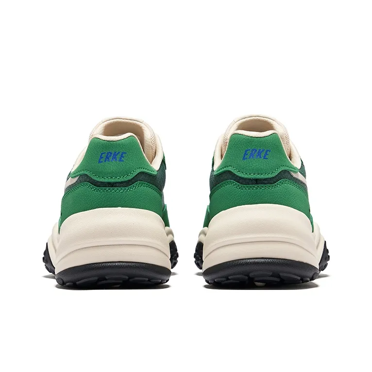 Erke Cushioning Anti-Slip And Wear-Resistant Low-Top Casual Shoes Men's Green-3