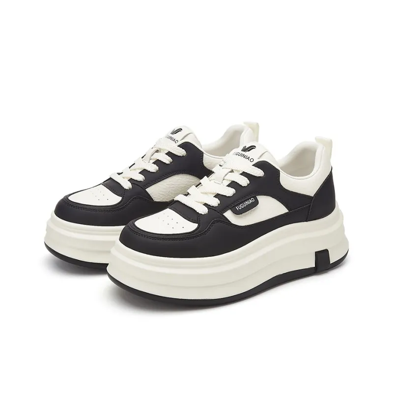 Rich Birds Height Increasing Low Top Skateboard Shoes Women's-7