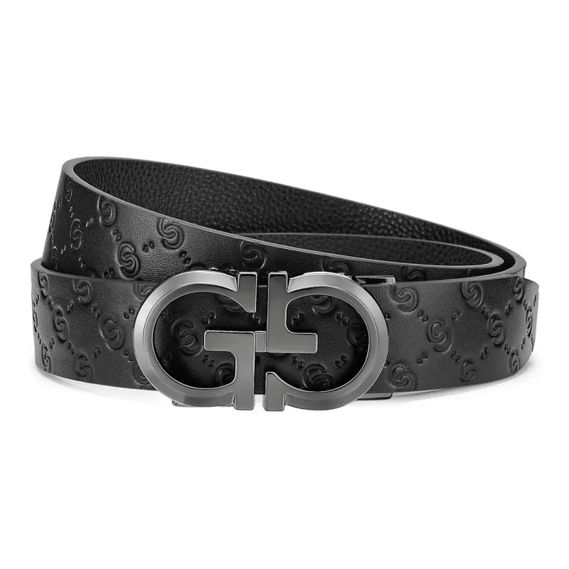 FAIRWHALE Cow Leather Belts Men's Width 3.5CM-4