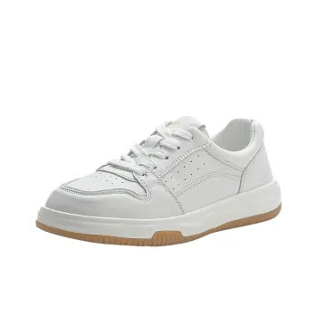 Lycakington Slip Resistant Low Top Skateboard Shoes Unisex White