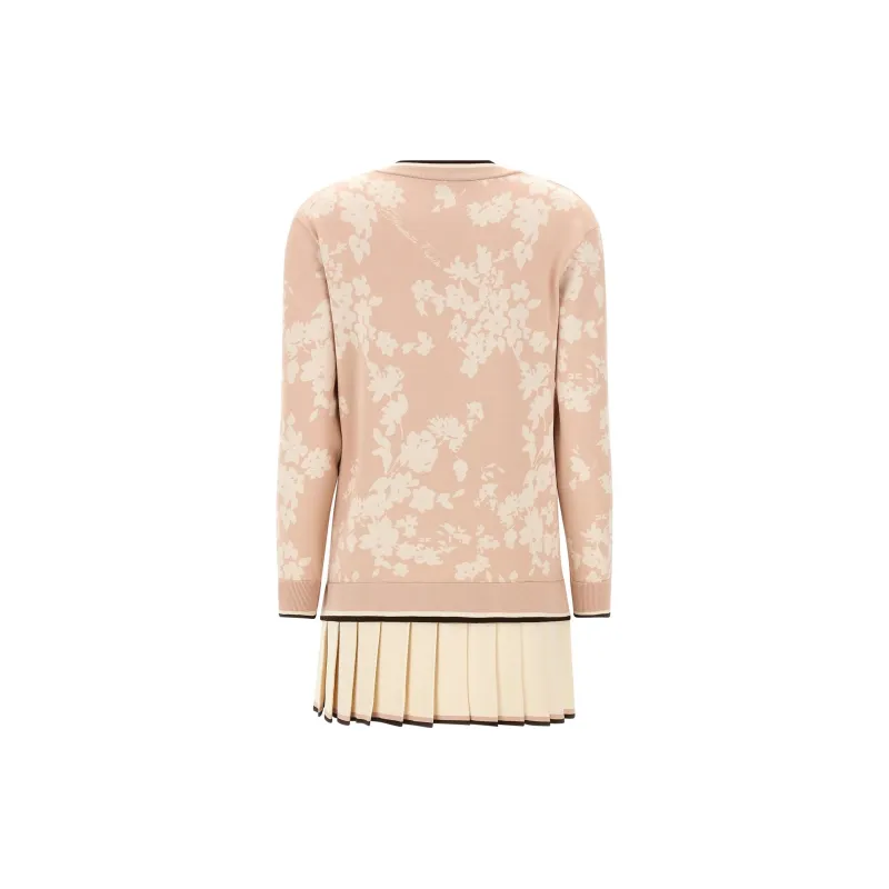 Elisabetta Franchi Floral Jacquard Cardigan Dress-1