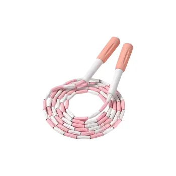 LEXI Aerobic Fat Reduction Non Countable Jump Ropes Kids Silicone 2.8m Coral Pink