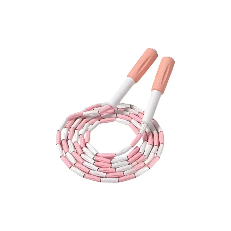 LEXI Aerobic Fat Reduction Non Countable Jump Ropes Kids Silicone 2.8m Coral Pink-0