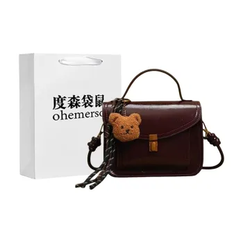 Dusen Kangaroo PU Handbag Regular Women's Multicolor