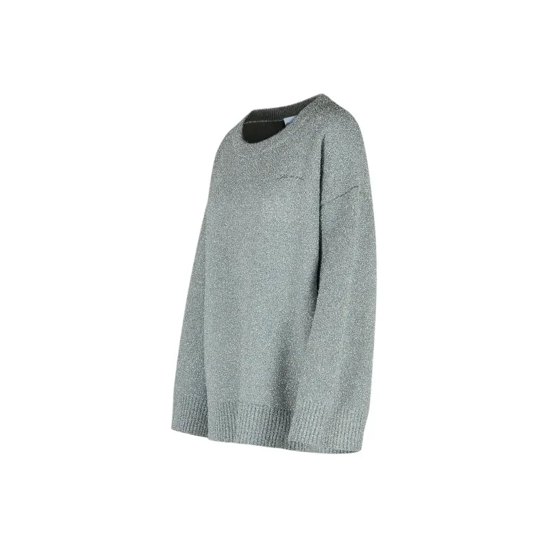 GANNI Crewneck Ribbed Knit Jumper-2