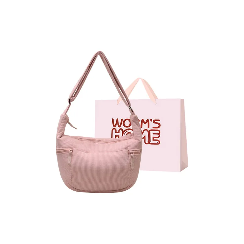 Worm's Home Corduroy Shoulder Bag Regular Women's Multicolor-6