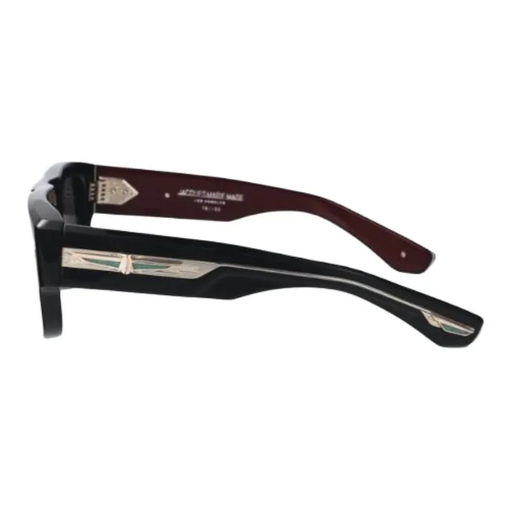 JACQUES MARIE MAGE Acetate Metal Cured Cellulose, Sterling Silver, Damascus Steel Wire Core Square Sunglasses Unisex-3