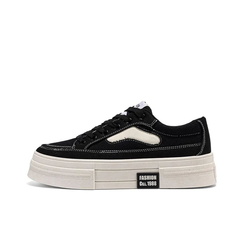 Bull Charm Abrasion-Resistant Low-Top Skateboard Shoes Men's-12