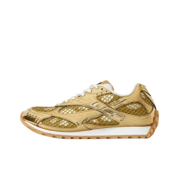 Bottega Veneta Orbit Low Top Casual Shoes Men's Gold