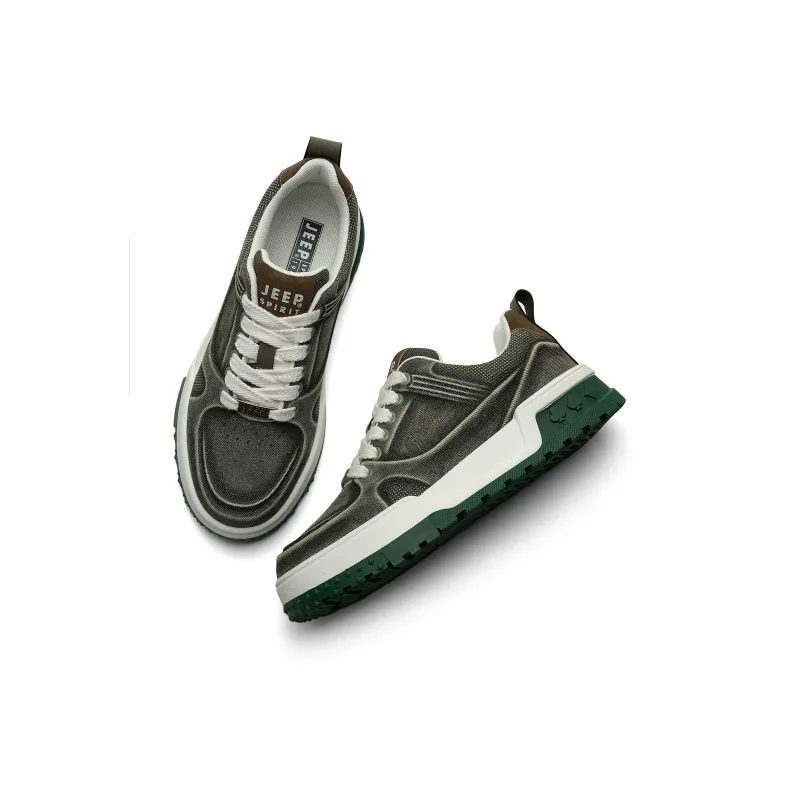 JEEP SPIRIT Skateboard Shoes Men Low Top White-4