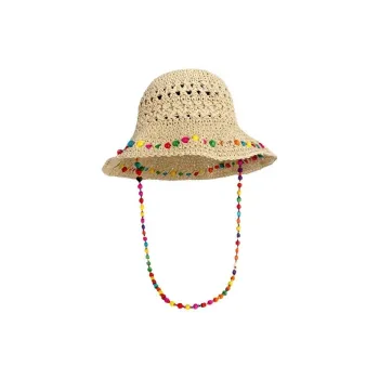 Pelloy Straw Woven Bucket Hats Unisex