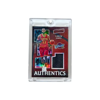 PANINI 2016 17 Aficionado LeBron James, Authentic Game Used Material 099/175, Collectible Item Sports Cards 1 Pc