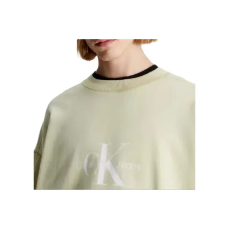 CALVIN KLEIN Sweatshirt Europe Version Men's Green-4