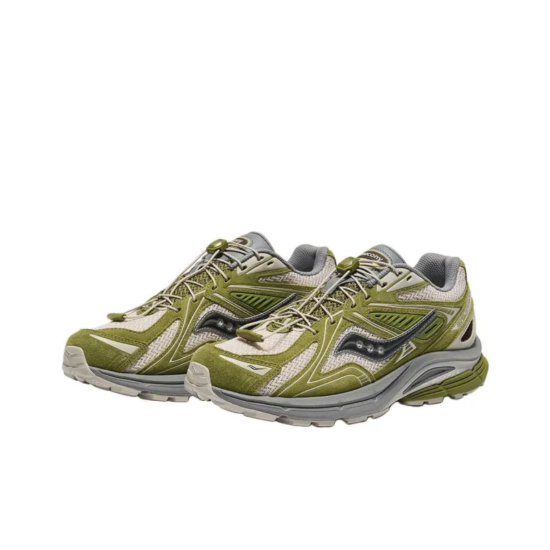 Saucony Kinvara 4 Anti Slip Wear Resistant Low Top Casual Shoes Unisex Beige Green-1