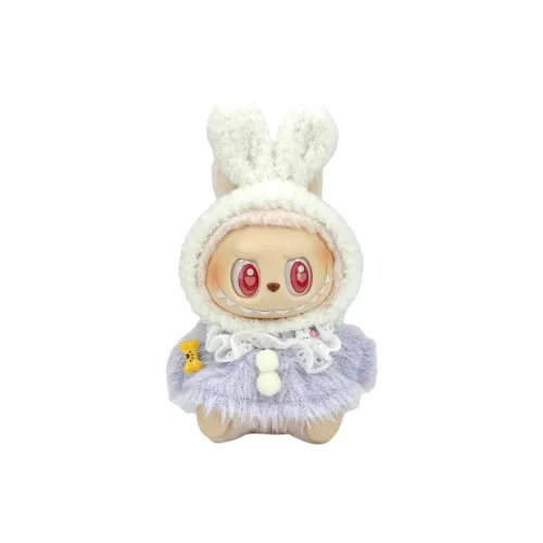 POP MART THEMONSTERS Snow Rabbit Baby Plush Mystery Box Hang Tag Box Labubu Vinyl Sitting Party 15cm Height