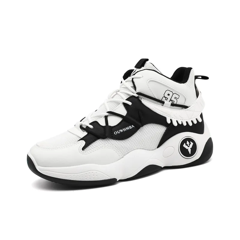 OUWENHEIMANBA Cushioning Coverage Rebound Height Increase Abrasion Resistant Breathable High Top Basketball Shoes Men's-31