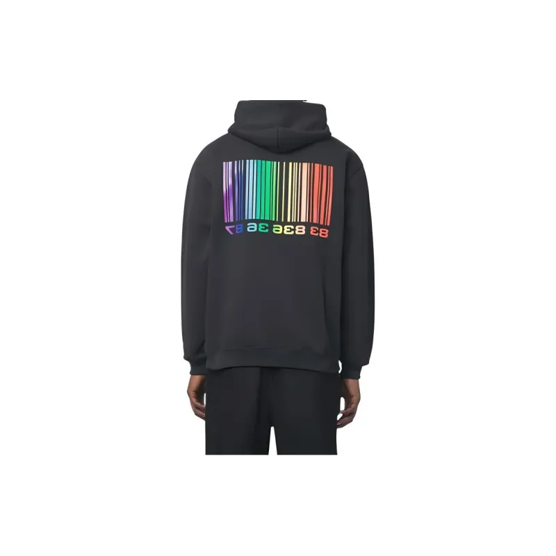 VTMNTS Barcode Printed Drawstring Hoodie-4