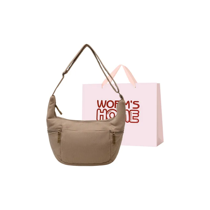 Worm's Home Corduroy Shoulder Bag Regular Women's Multicolor-12