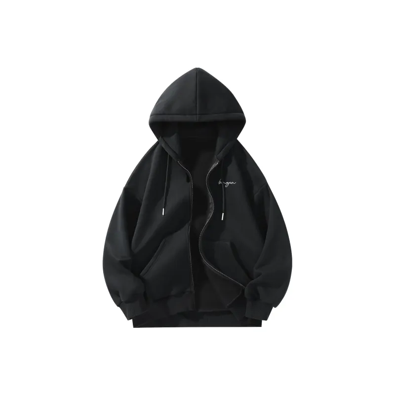 BENGEN Jackets Coats Unisex Black-1