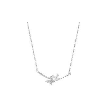 CLARKIA FLOWER S999 Fine Silver Necklaces Women's