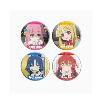 MOUXUYY Bocchi The Rock! TV Collection Character Beauty Photo Laser Refrigerator Stickers Badges