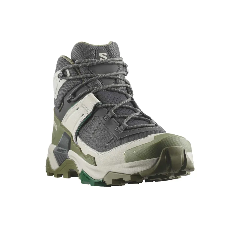 SALOMON X ULTRA 5 Mid Top Trekking Shoes Men's Asphalt Gray-2