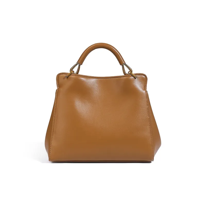 Vigno Synthetic Leather Shoulder Bag Crossbody Bag Regular Women's Brown/Red/Ecru/Black-4