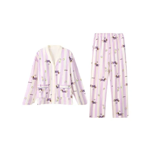 ZAO FU NIAO Pajama Set Women's Lilac
