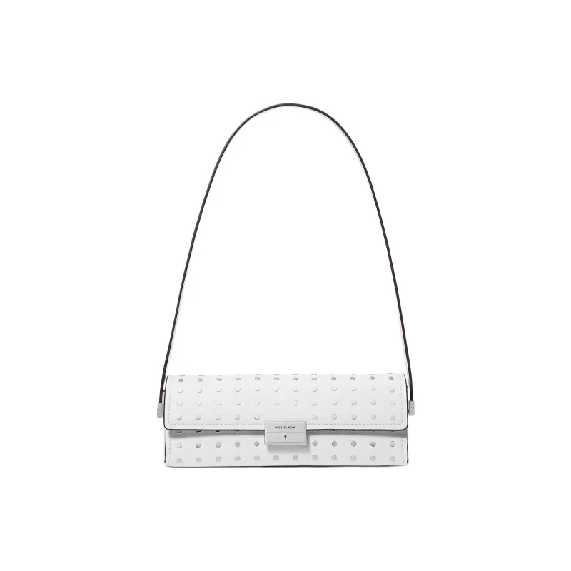 MICHAEL KORS Ludlow Leather Clutches Shoulder Bags Small Size Women's Optical White-0