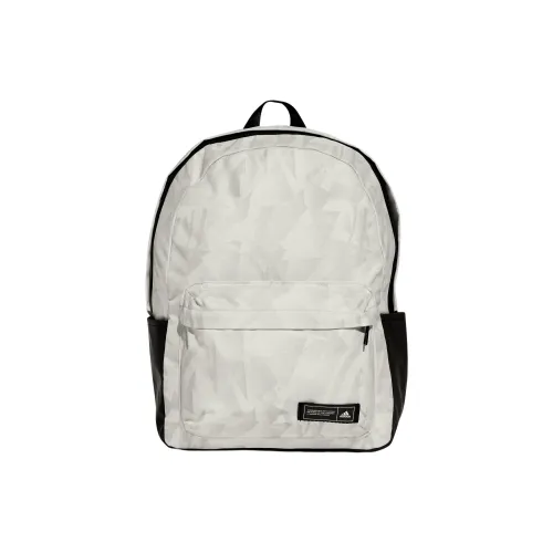 Adidas Recycled Polyester Backpack Regular Unisex Light Gray & Pink White
