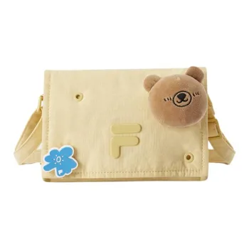 FILA FUSION Fabric Shoulder Bag Crossbody Bag Extra Small Women's Pai Lei Banana Yellow