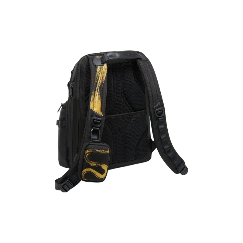 TUMI Nylon Storage Bag Unisex Golden Snake Brushwork-3