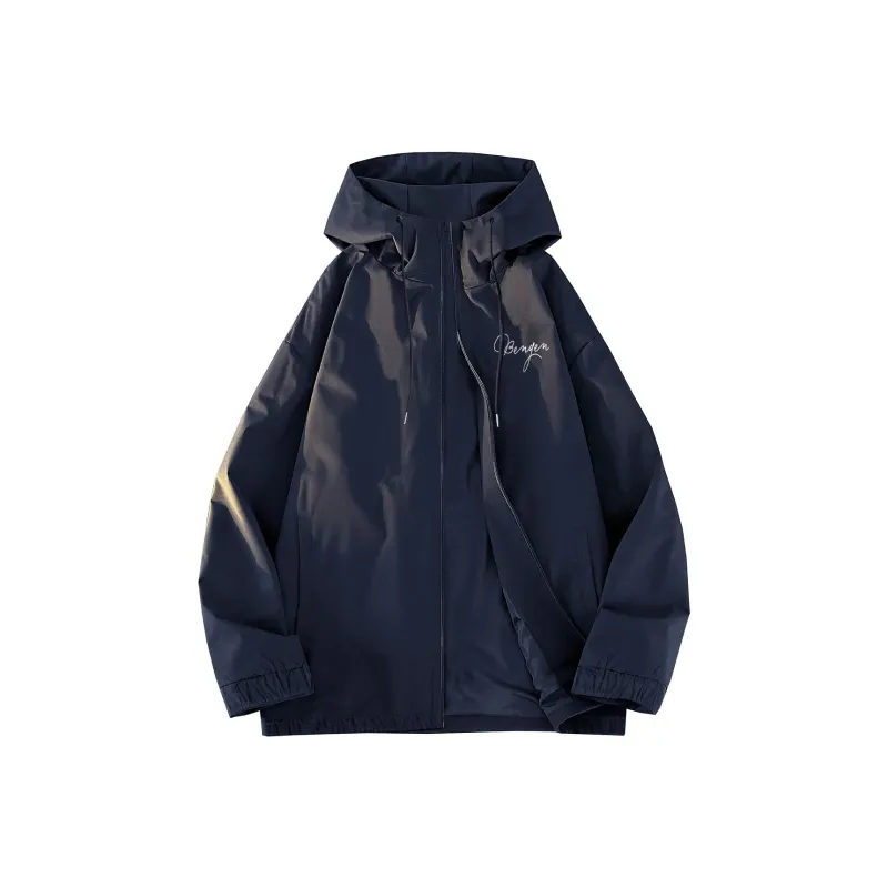 BENGEN Jackets Coats Unisex Black-6